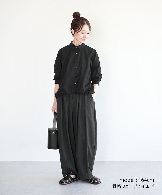 3-230094]mizuiro ind(ミズイロインド) ballon shirt バルーン