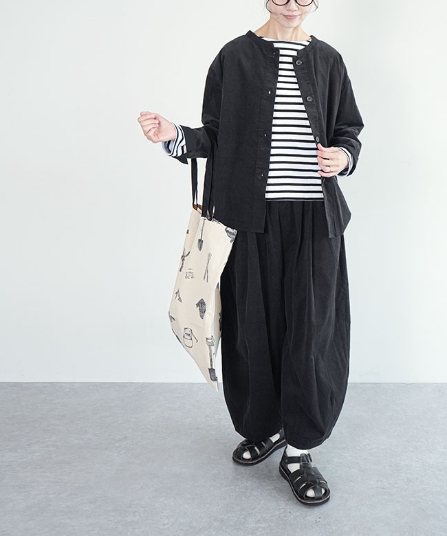 01EFP14460]blue willow(ブルーウィロー) 細コーデュロイバルーン