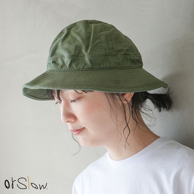 03--001-16]orSlow(オアスロウ)US ARMY HAT REVERSE SATEEN(ユーエス