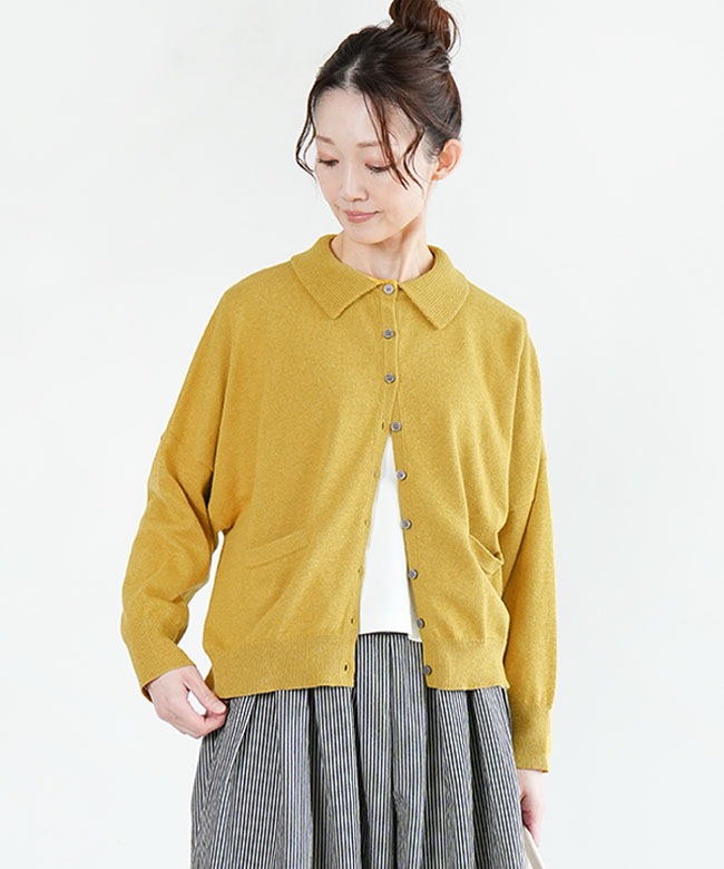 611111]【洗える】mao made(マオメイド) やわらかコットン衿付き