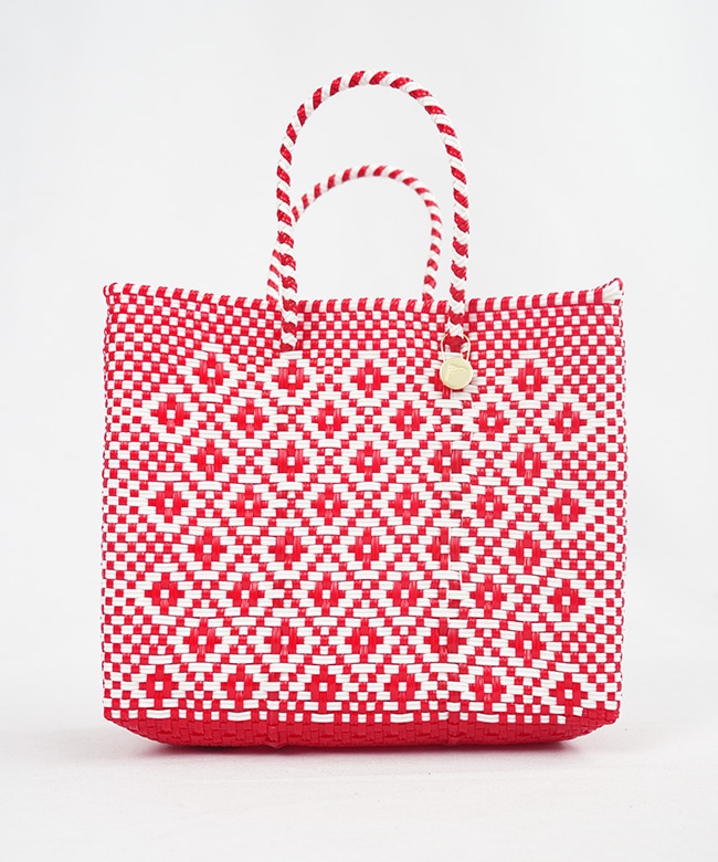スピックアンドスパン マルシェ ラインメルカドバッグ Letra(レトラ)MERCADO BAG MIMOSA (SHORT STYLE)メルカドバッグミモザ