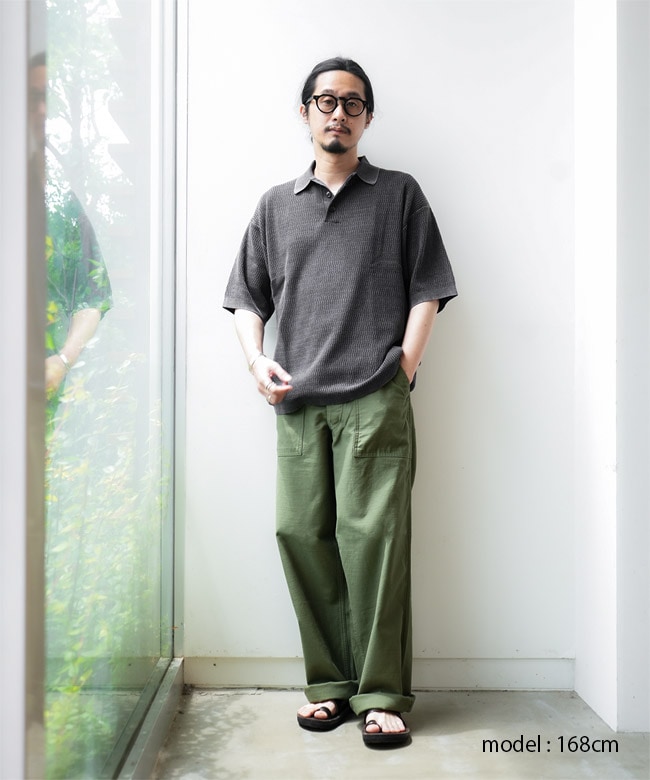 Healthknit(ヘルスニット) POLO COLLAR S/S KNIT ポロカラーショート