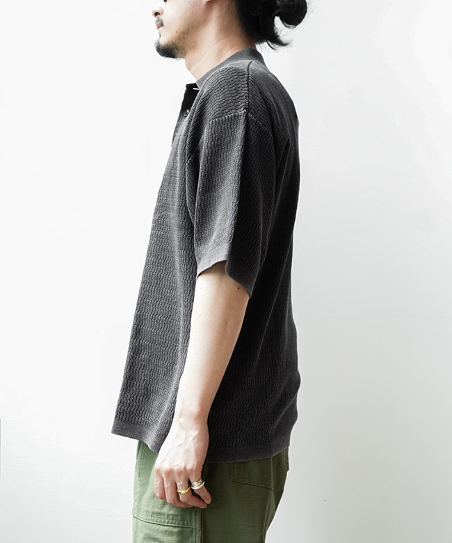 kolor(カラー) KNIT T-SHIRT ショートスリーブニット メンズ SALE 10%OFF】Healthknit(ヘルスニット) POLO COLLAR S/S KNIT ポロ