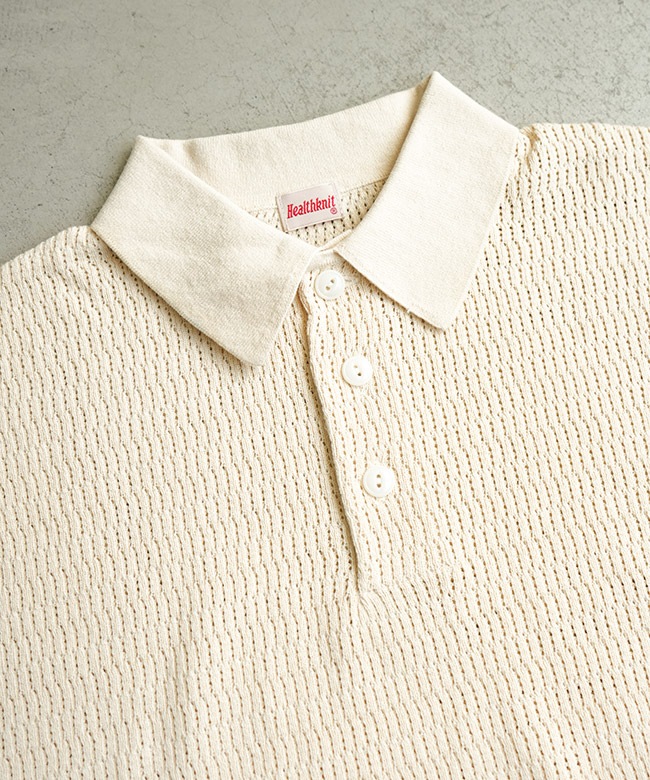 Healthknit(ヘルスニット) POLO COLLAR S/S KNIT ポロカラーショート