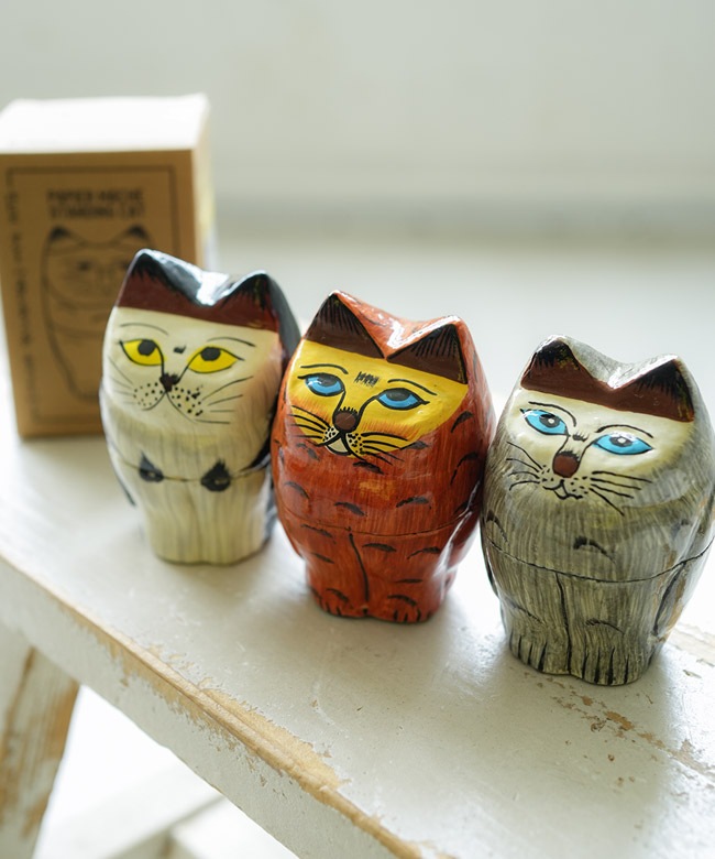 DETAIL(ディティール) Papier Mache Standing Cat パピエマシェ