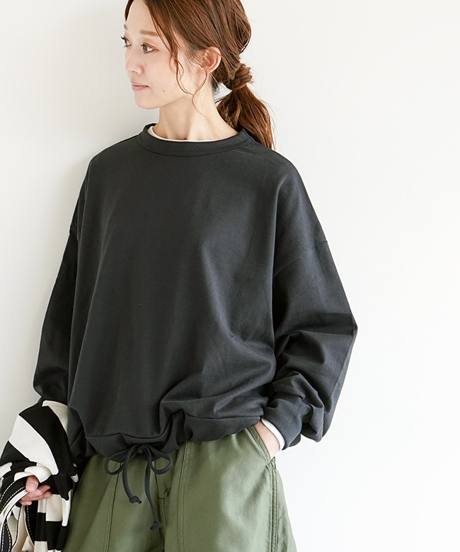 ◇[SMA-PENMOCKCORDPO]SOLAMONAT(ソラモナ) ペンネ天竺 モックネック裾