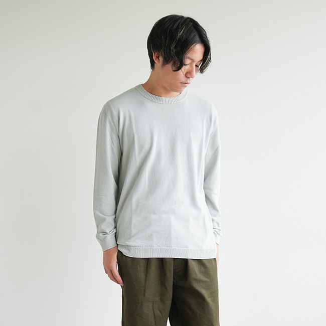 MOONCASTLE(ムーンキャッスル)Ice Cotton Long Crew Neck アイス 