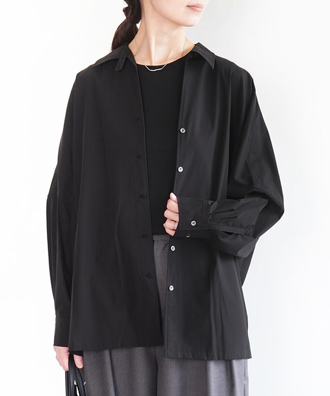 新品タグ付きMIDIUMISOLIDミディウミソリッドハーフスリーブビッグシャツ MIDIUMISOLID Lady's ハーフスリーブビッグシャツ （シャツ