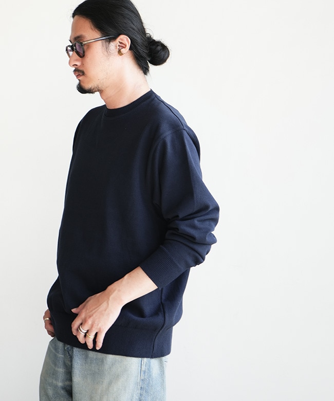 【未使用】Yonetomi Washi cotton knit ネイビー 3 未使用】Yonetomi Washi cotton knit ネイビー 3 - メルカリ