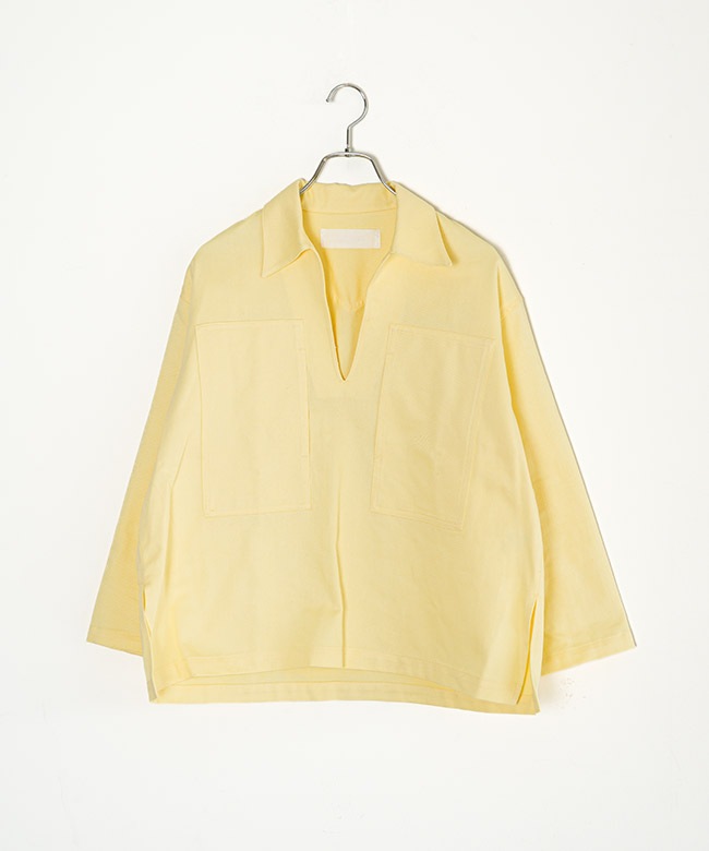 1-830113]MARMARMAR(マーマーマー) drill skipper shirt ドリル