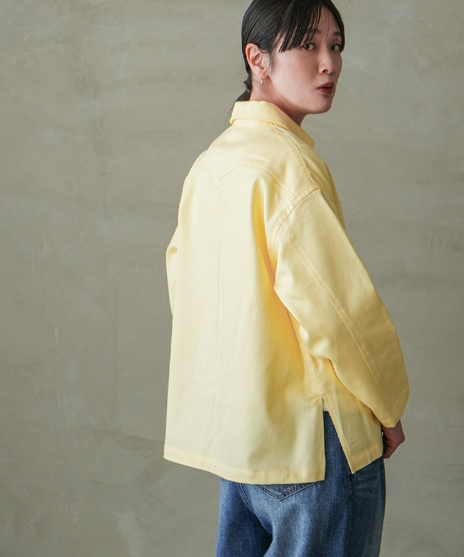 1-830113]MARMARMAR(マーマーマー) drill skipper shirt ドリル