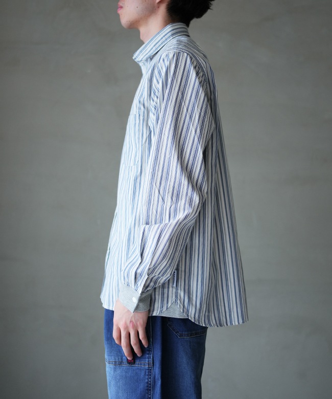 G233732]gym master(ジム マスター) 2WAYショールカラーL/Sシャツ