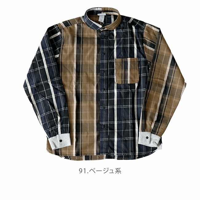 G233732]gym master(ジム マスター) 2WAYショールカラーL/S