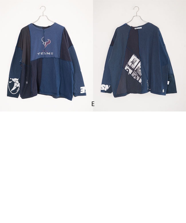 sunny side up(サニーサイドアップ)PATCHWORK L/S T パッチワーク長袖T