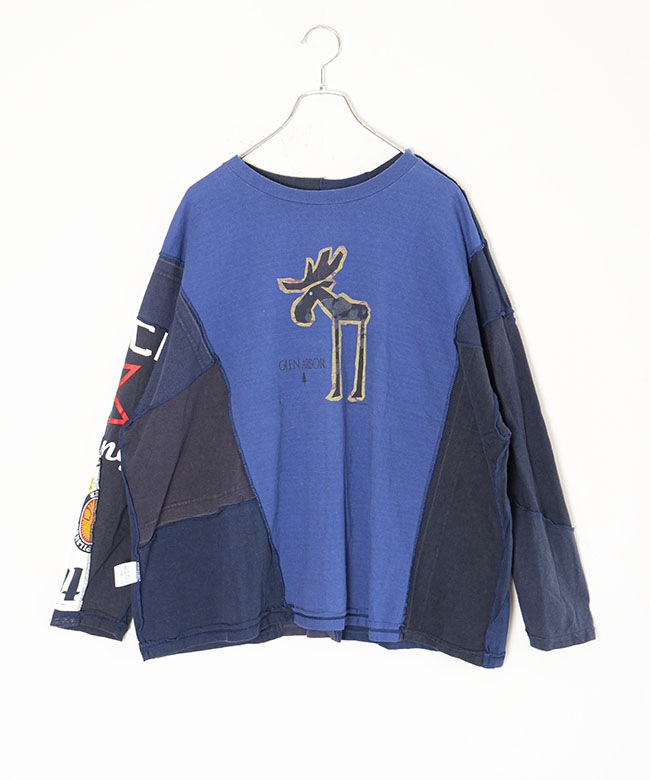 sunny side up(サニーサイドアップ)PATCHWORK L/S T パッチワーク長袖T