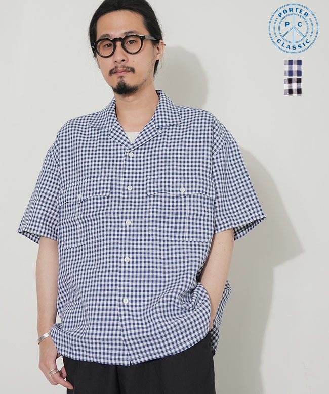 PORTER CLASSIC(ポータークラシック) KEROUAC LINEN GINGHAM CHECK