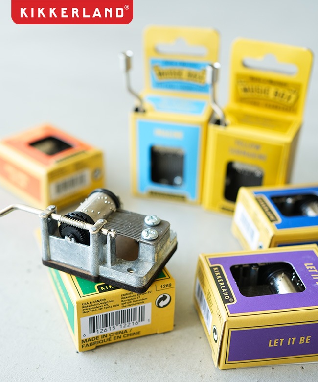 【アンティーク】アクセサリーBOX Beatlesのオルゴール付 KIKKERLAND(キッカーランド) Music Box オルゴール THE BEATLES ザ