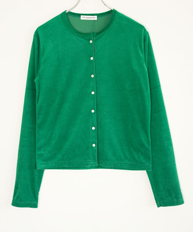 THE SHINZONE(ザ シンゾーン)VELOUR CARDIGAN ベロア カーディガン
