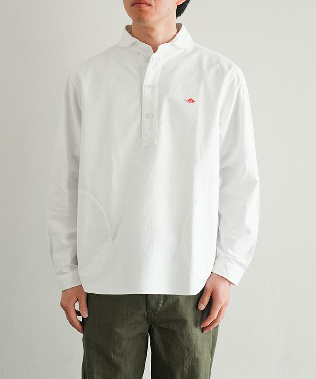 【DANTON/ダントン】プルオーバーシャツ ◇DANTON(ダントン) ROUND COLLAR P.O. SHIRTS L/S ラウンドカラープル