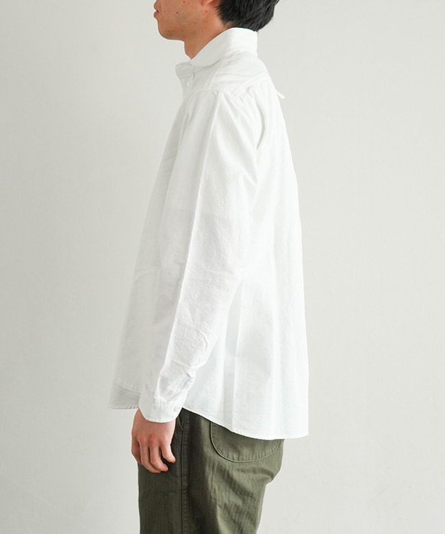 ◇DANTON(ダントン) ROUND COLLAR P.O. SHIRTS L/S ラウンドカラープル 