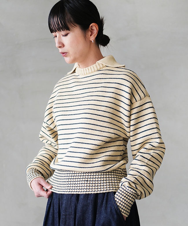 5575-2131]L.L.Bean(エルエルビーン) Wayne Sailor Sweater セーラー