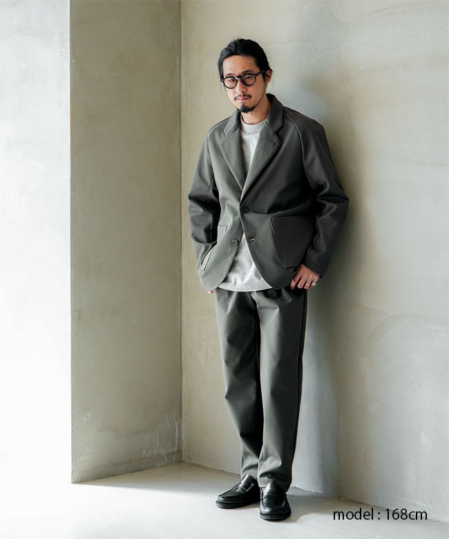 Curly&Co.(カーリー) SOLID DOUBLE-KNIT RAGLAN SLEEVE JACKET