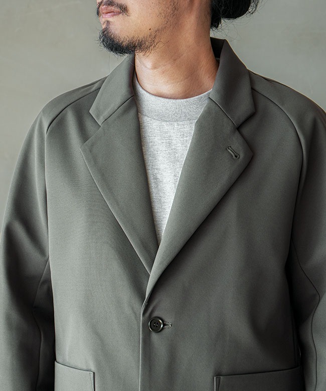 Curly&Co.(カーリー) SOLID DOUBLE-KNIT RAGLAN SLEEVE JACKET