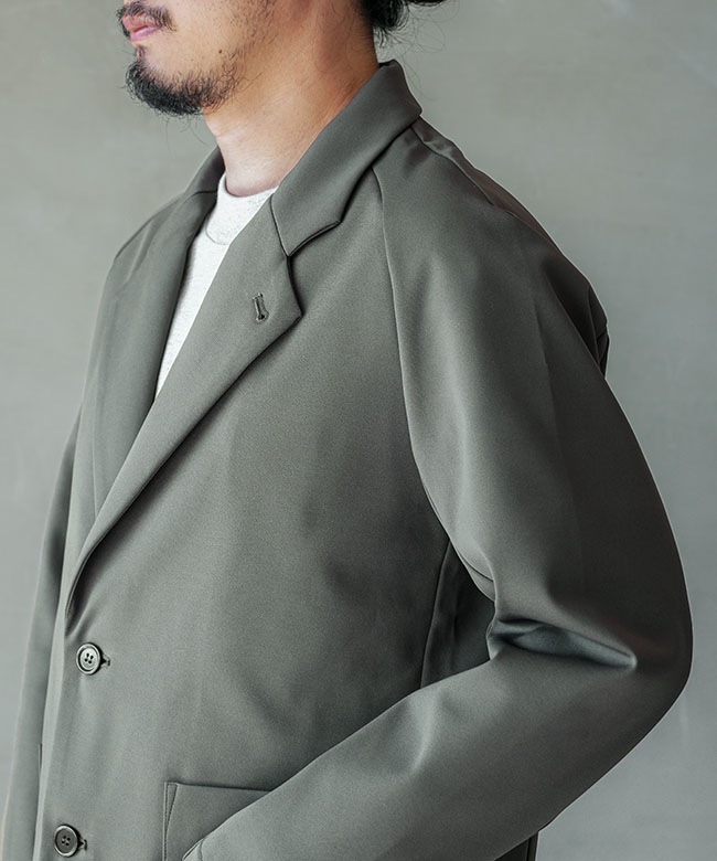 Curly&Co.(カーリー) SOLID DOUBLE-KNIT RAGLAN SLEEVE JACKET