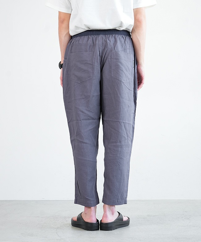 SALE 30%OFF】gym master(ジムマスター) 麻レーヨンテーパードパンツ