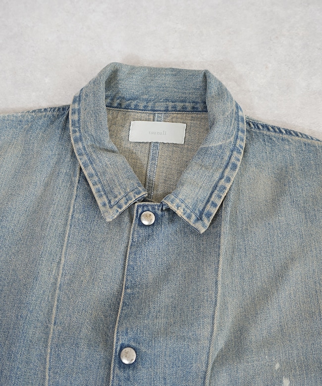 SALE 50%OFF】tsuzuli(ツヅリ)COVERALLS JACKET USED PAINT