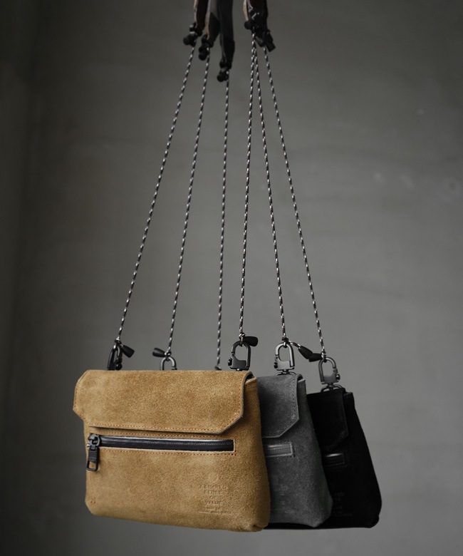 AS2OV(アッソブ) WATER PROOF SUEDE Sacoche Wallet ウォーター