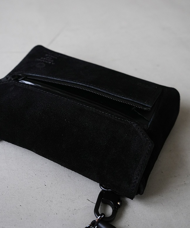 091753]AS2OV(アッソブ) WATER PROOF SUEDE Sacoche Wallet ウォーター