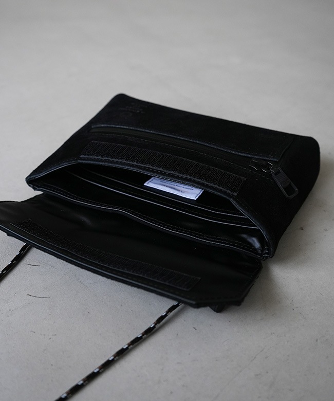 091753]AS2OV(アッソブ) WATER PROOF SUEDE Sacoche Wallet ウォーター