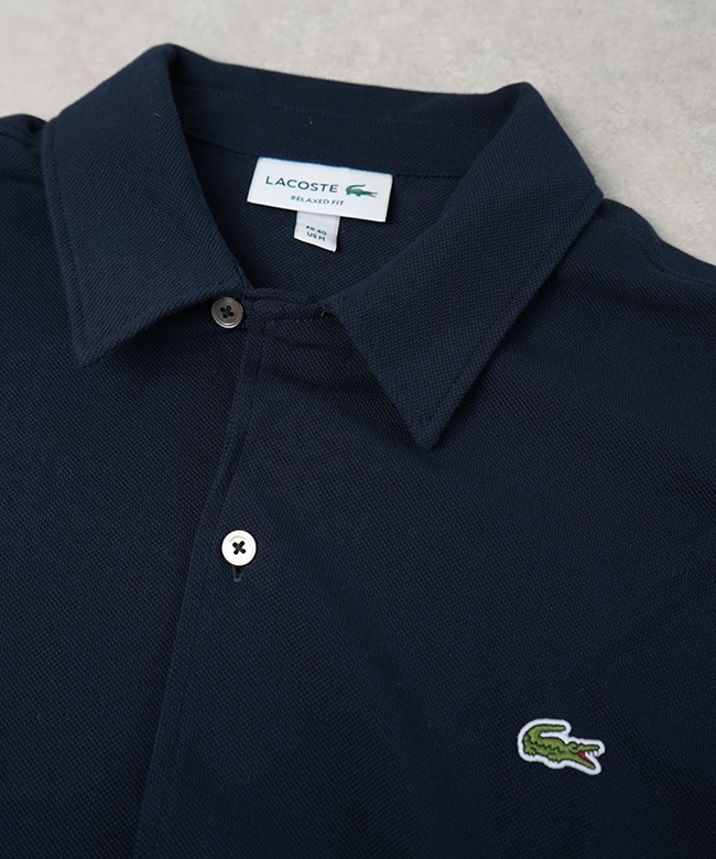 LACOSTE(ラコステ)鹿の子地オープンカラーシャツ メンズ 半袖シャツ