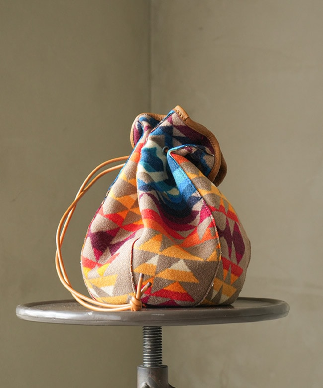 PENDLETON(ペンドルトン) Kinchaku Bag 巾着バッグ ウールブランケット