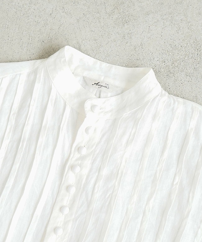 1000315]ICHI Antiquites(イチアンティークス) フレンチリネンシャツ