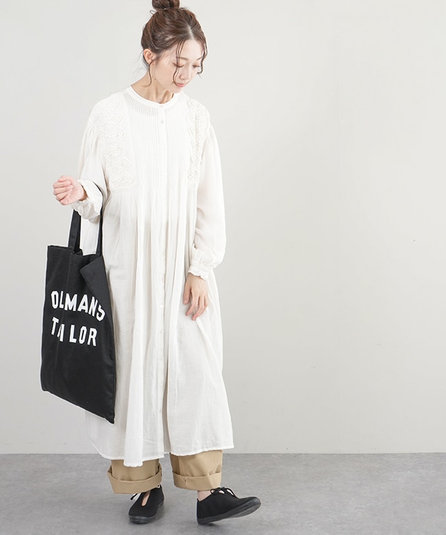 tumugu ツムグ　カディコットン2wayチュニックワンピース tumugu ツムグ カディコットン2wayチュニックワンピース