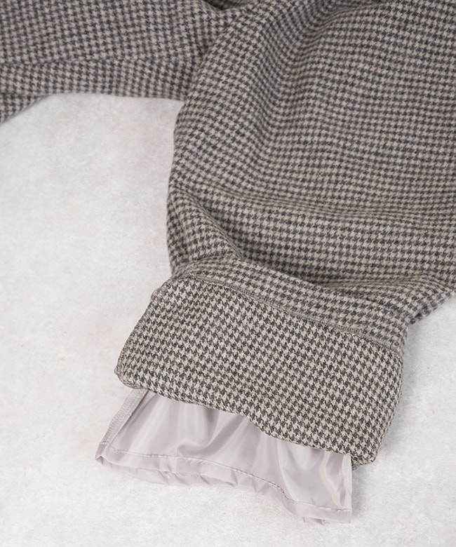 TB24422-B]tumugu(ツムグ) 千鳥ウールシャギーパンツ ボトム