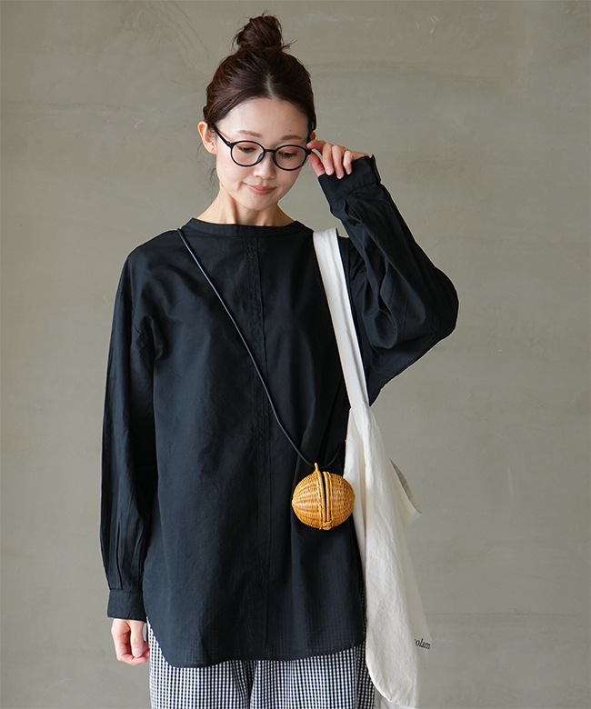 SALE 50%OFF】prit(プリット)100/2甘ボイル 2wayシャツ レディース