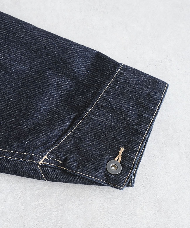 ST-186]Veritecoeur(ヴェリテクール) ノーカラーデニムカバーオール