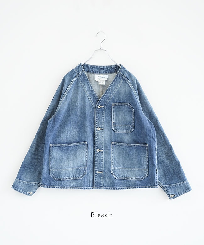 Veritecoeur VC-2577 ノーカラーデニムカバーオール Veritecoeur VC-2577 ノーカラーデニムカバーオール | hanahana