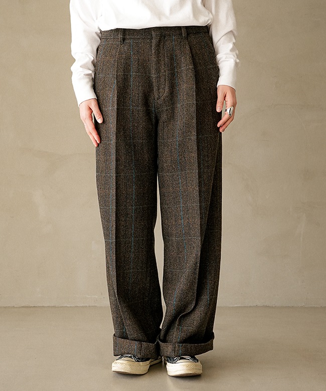 25AMSPA09]THE SHINZONE(ザ シンゾーン) WOOL SEMI FLARE PANTS ウール