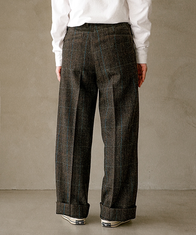25AMSPA09]THE SHINZONE(ザ シンゾーン) WOOL SEMI FLARE PANTS ウール