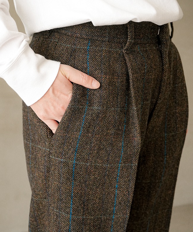 25AMSPA09]THE SHINZONE(ザ シンゾーン) WOOL SEMI FLARE PANTS ウール