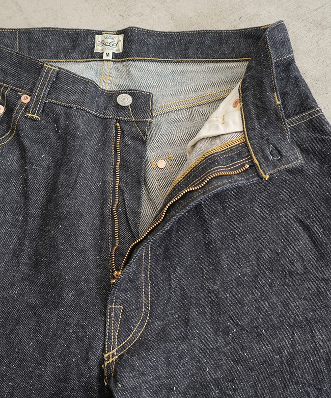 GL42579A]gold(ゴールド) RECYCLED WASTE SUVIN COTTON YARN 14oz