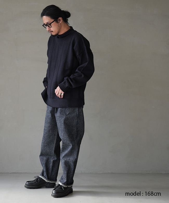 GL42579A]gold(ゴールド) RECYCLED WASTE SUVIN COTTON YARN 14oz