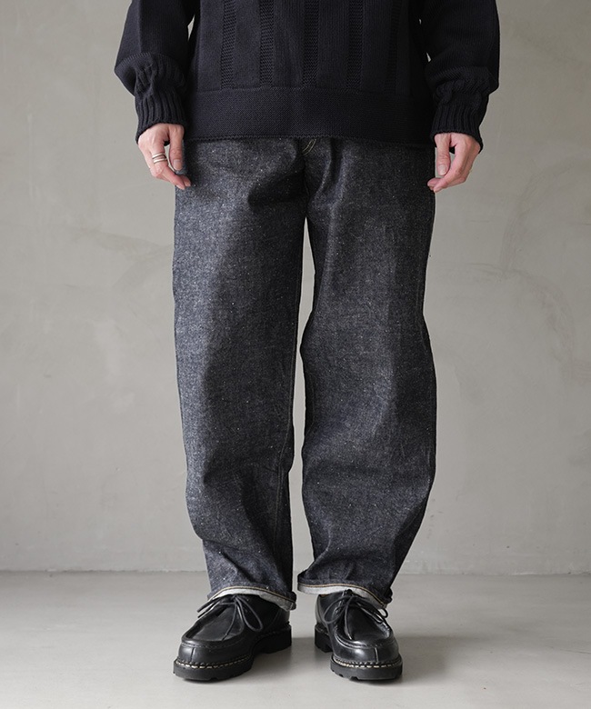 GL42579A]gold(ゴールド) RECYCLED WASTE SUVIN COTTON YARN 14oz