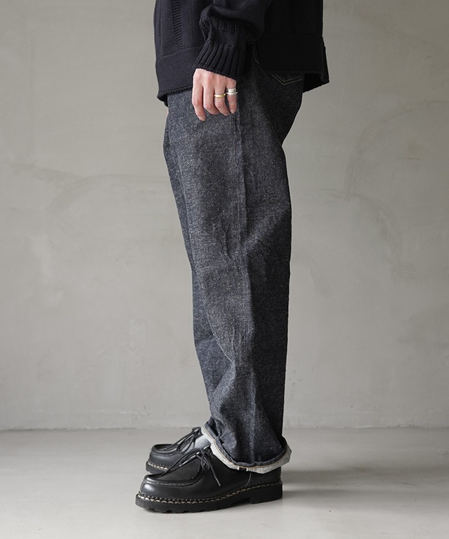 GL42579A]gold(ゴールド) RECYCLED WASTE SUVIN COTTON YARN 14oz