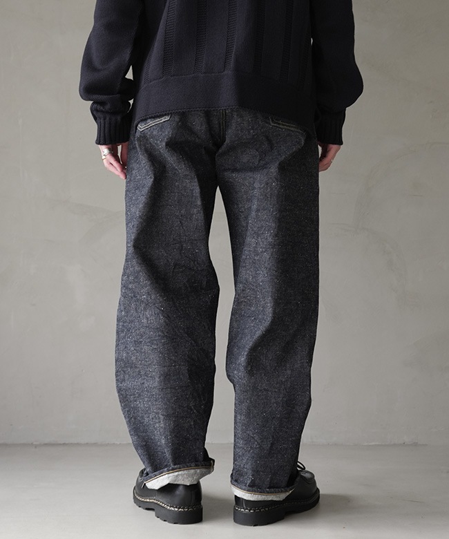 GL42579A]gold(ゴールド) RECYCLED WASTE SUVIN COTTON YARN 14oz