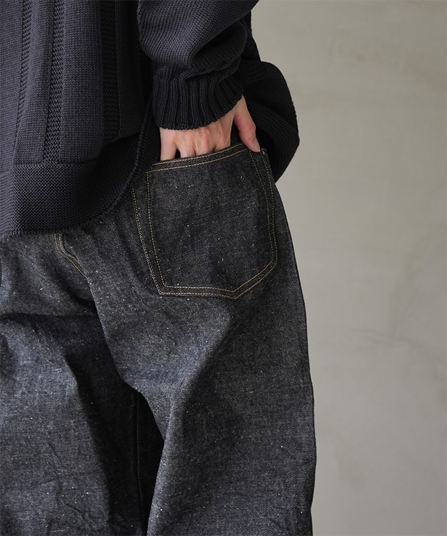 GL42579A]gold(ゴールド) RECYCLED WASTE SUVIN COTTON YARN 14oz